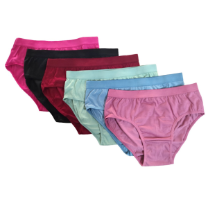 Akakee, Women's Cotton Blend Multicolor Panty (Pack of 6)