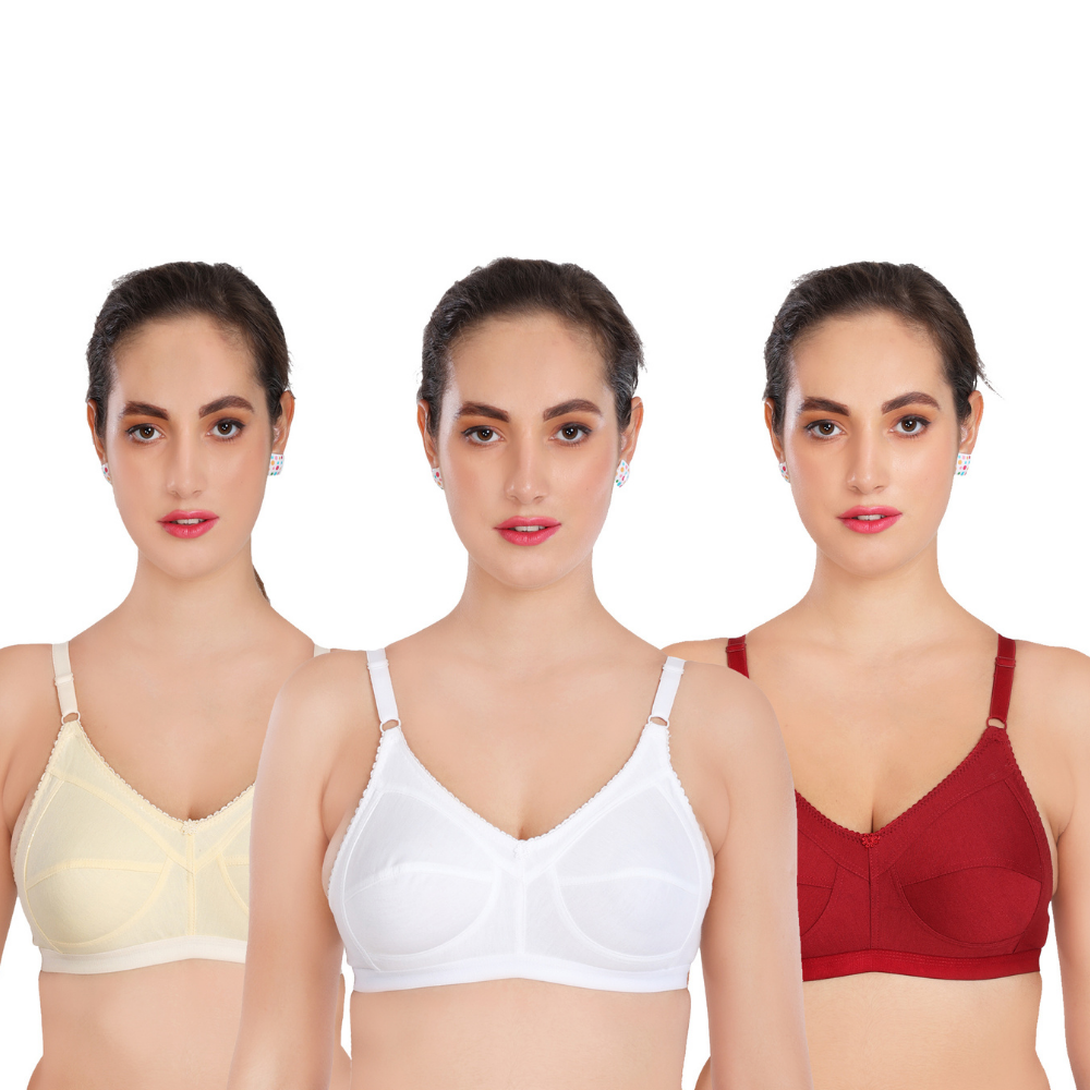 Akakee, Women's Cotton Blend Non Padded Bra (Pack of 1)