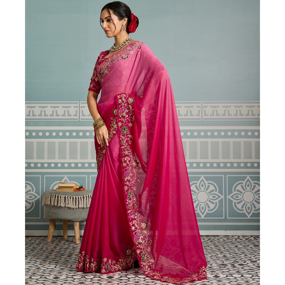 Party Wear Soft Wear Georgette Saree for Women's (Pack of 1)