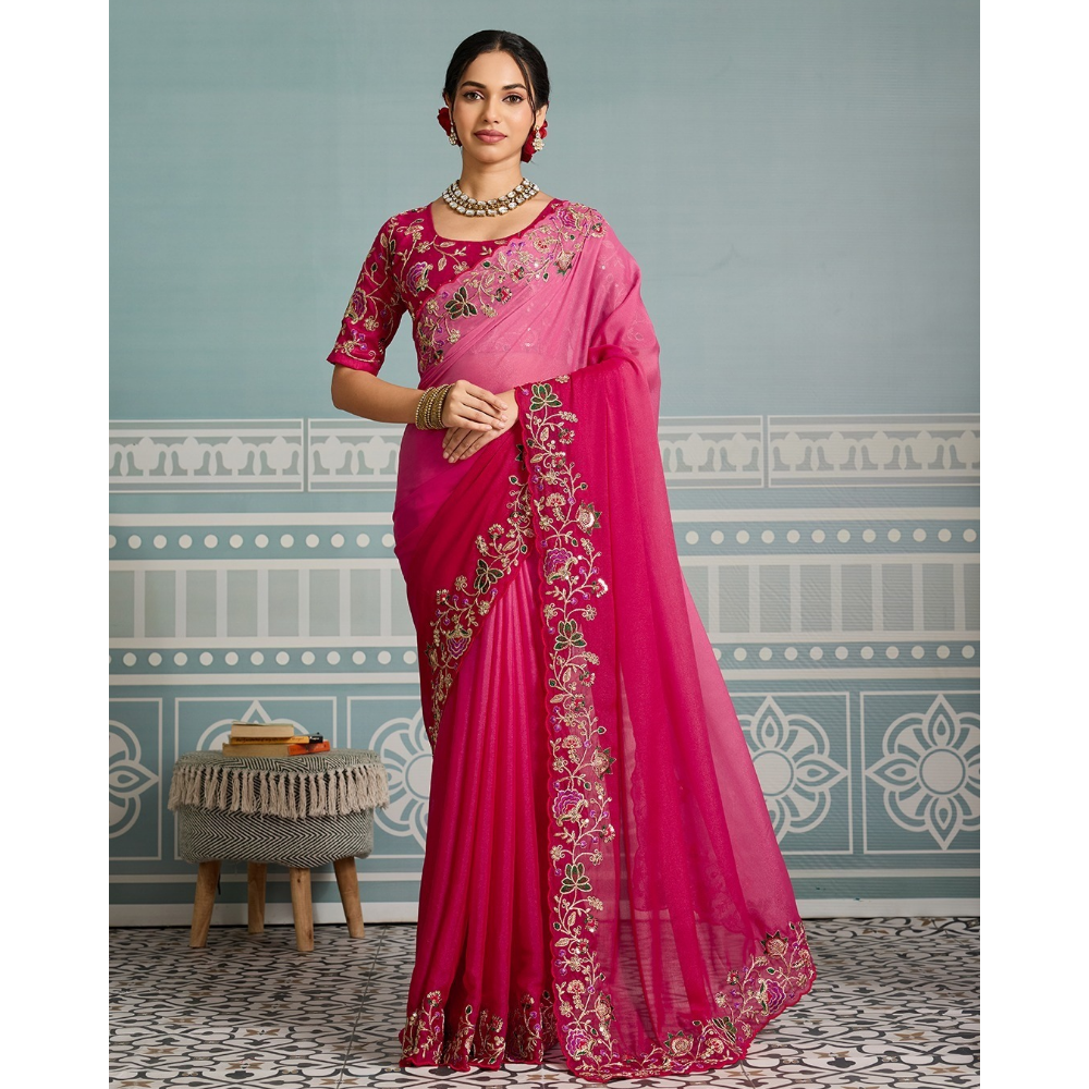 Party Wear Soft Wear Georgette Saree for Women's (Pack of 1)