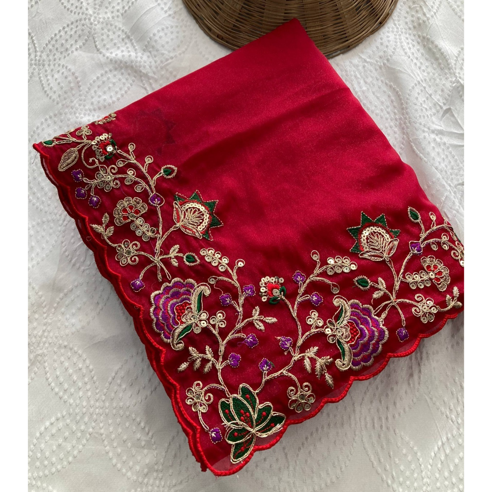 Party Wear Soft Wear Georgette Saree for Women's (Pack of 1)