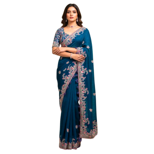 Party Wear Soft Rangoli Silk Saree for Women's (Pack of 1)