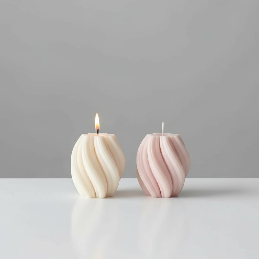 Twister for Home Decoration Scented Decorative Candle pack of 2