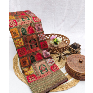 Banarasi Soft Silk Saree with Unstitched BP for Women (Pack of 1)