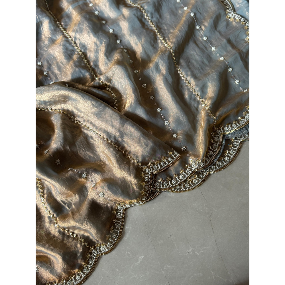 Premium Space Silk Saree with Unstitched BP for Women (Pack of 1)