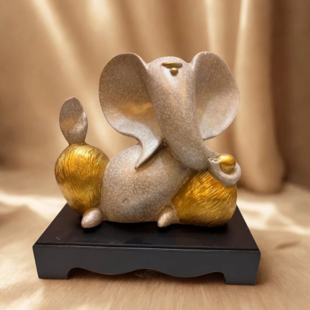 Crafted Polyresin Statue of Ganesha (Pack of 1)
