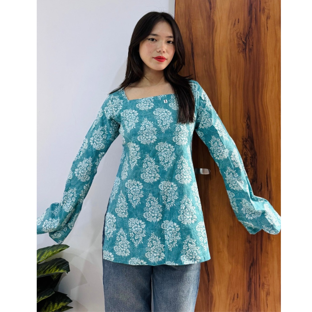 Trendy Handblock Printed Cotton Kurti Combo – Stylish & Comfortable Wear (Combo 2)