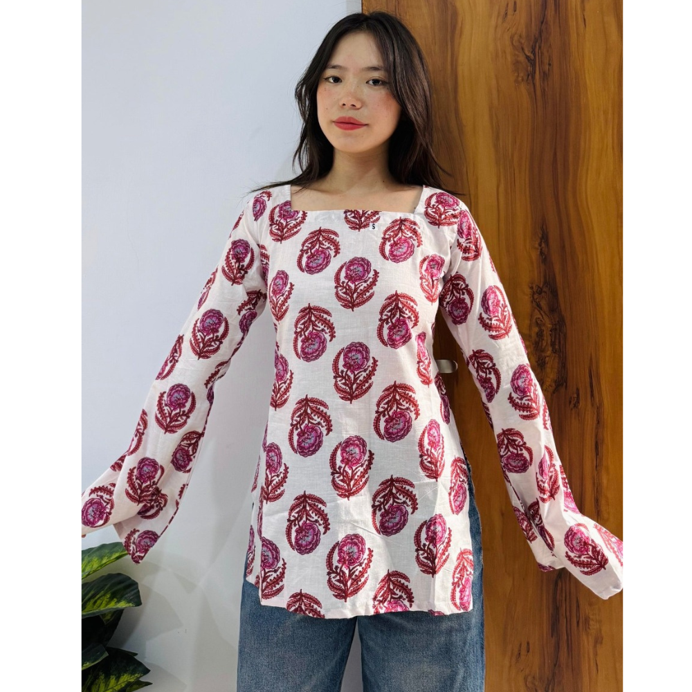 Trendy Handblock Printed Cotton Kurti Combo – Stylish & Comfortable Wear (Combo 2)