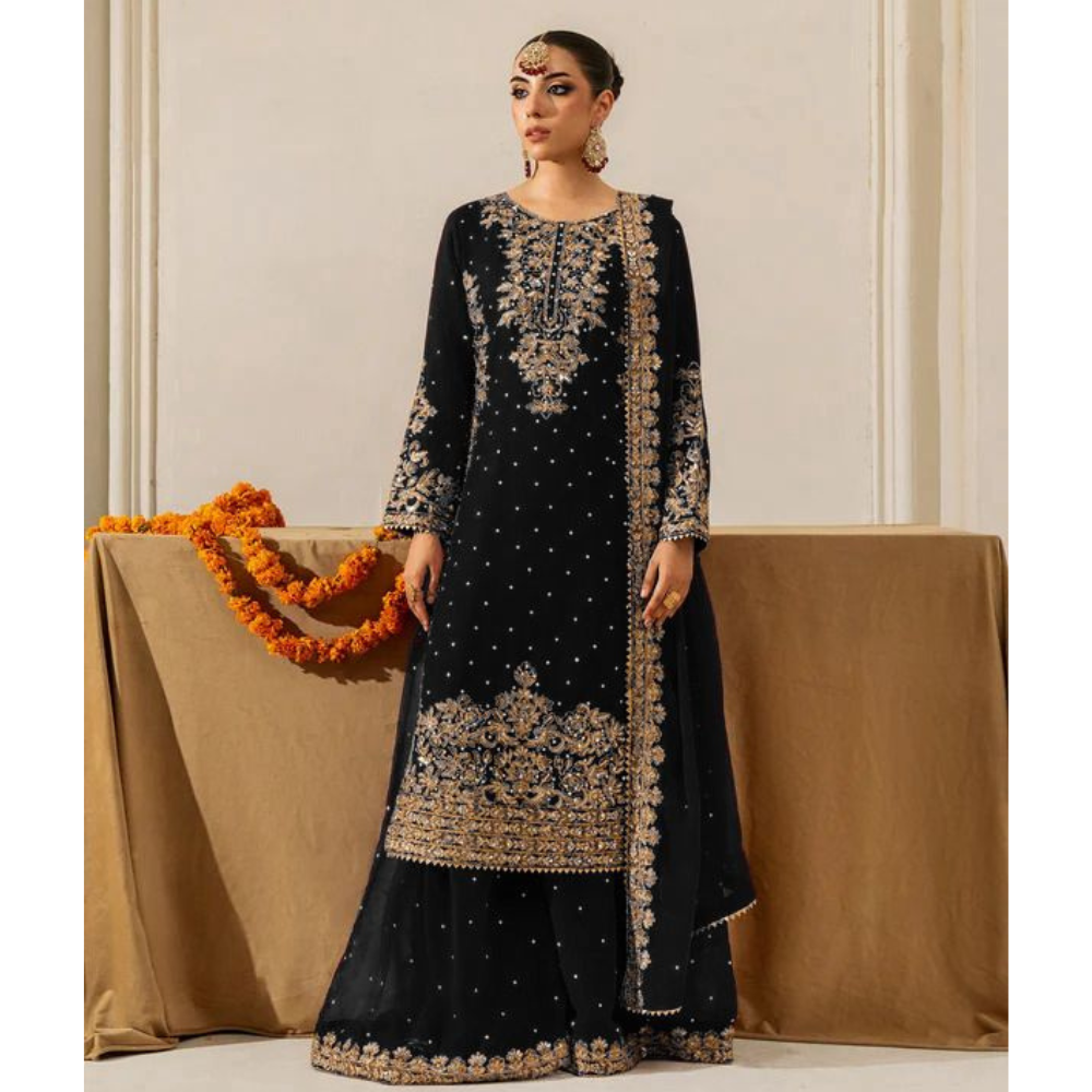 Premium Stylish Velvet Kurta Set with Dupatta (Pack of 1)