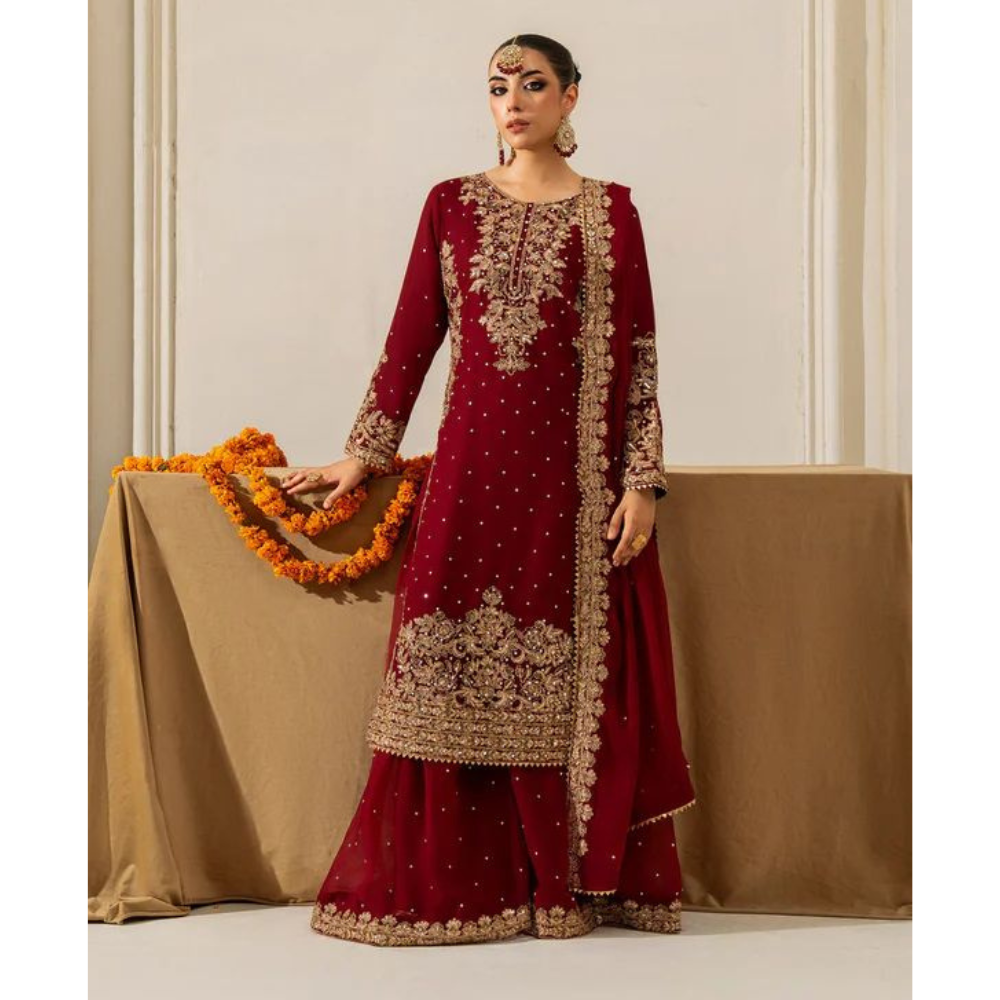 Premium Stylish Velvet Kurta Set with Dupatta (Pack of 1)