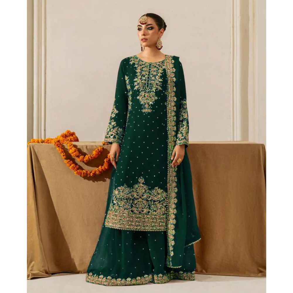 Premium Stylish Velvet Kurta Set with Dupatta (Pack of 1)