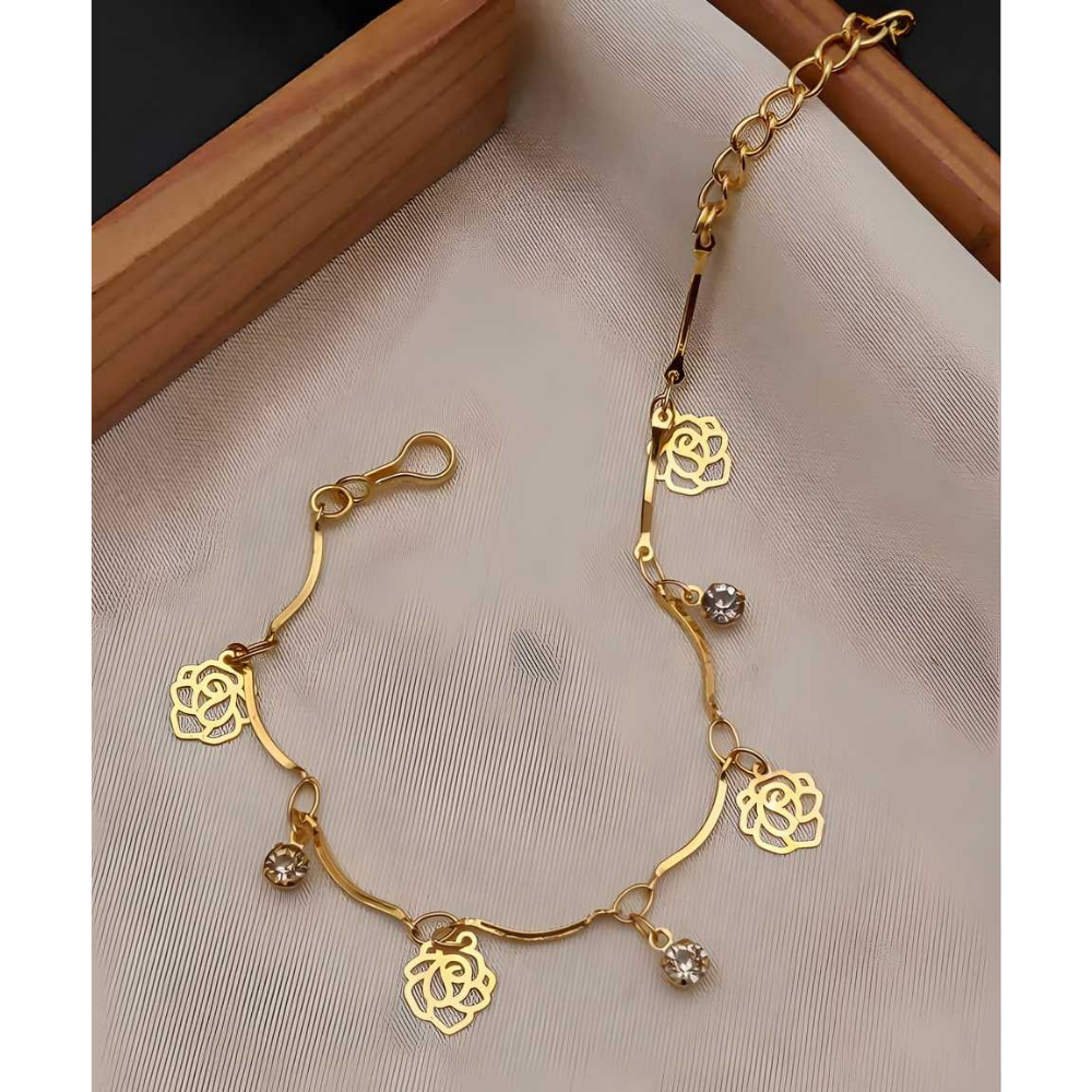 Women's Gold Plated Bracelets (Pack of 1)