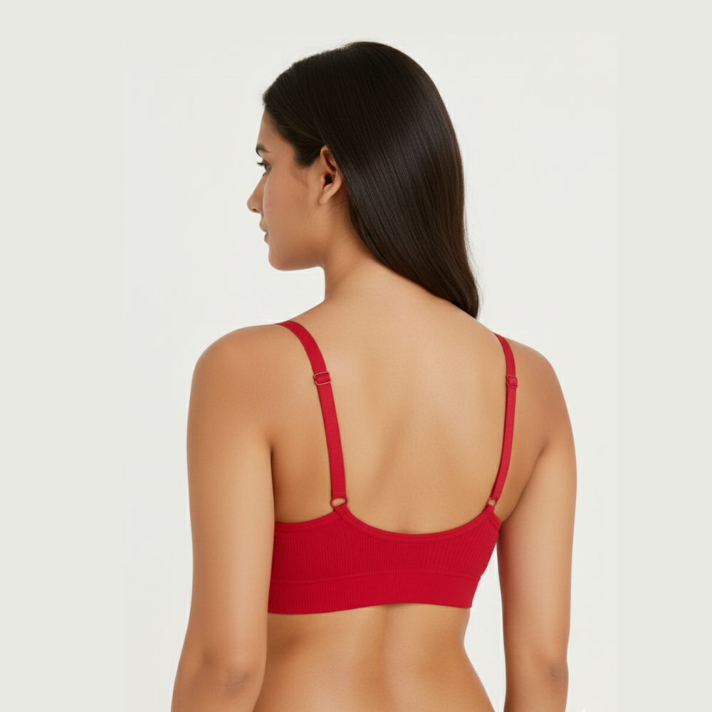 Women’s Front Button Padded Comfort Bra (Pack of 1)