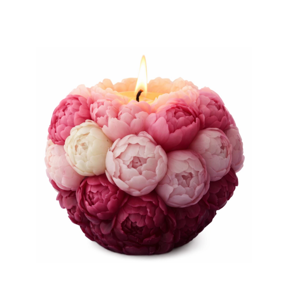 Blossom Aura – Luxury Floral Sphere Candle (Pack of 1)