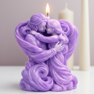 Eternal Love Embrace Candle – Lavender Romance Edition (Pack of 1)