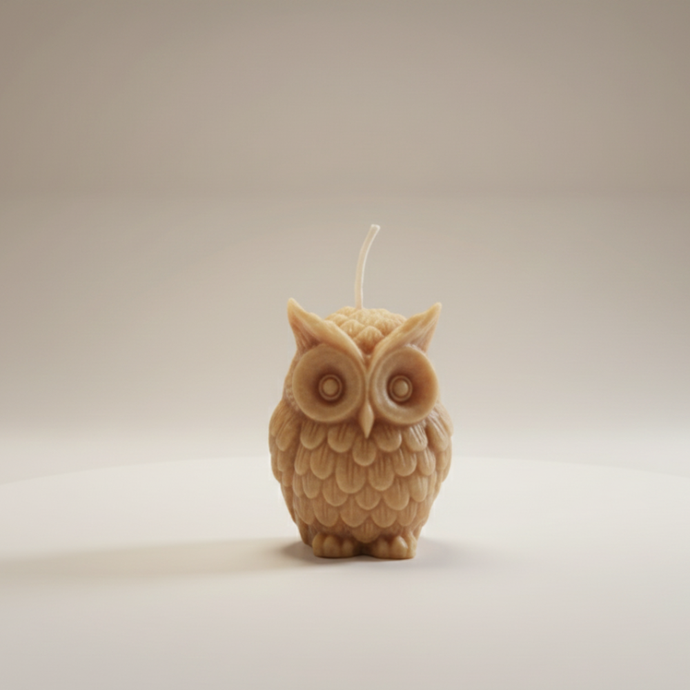 Hand-Carved Pure Beeswax Figurine Candles – Artisanal Nature Collection (Pack of 1)