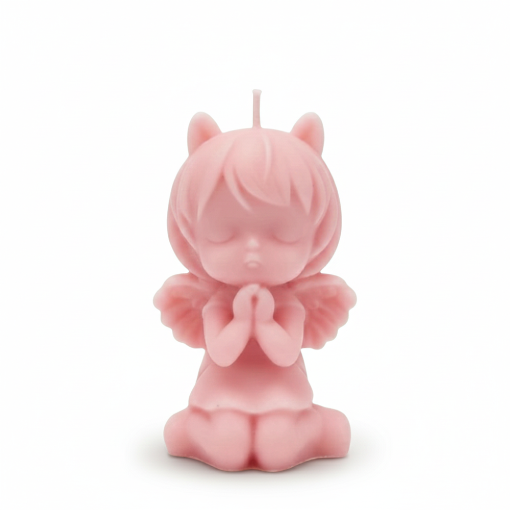 Hand-Poured Praying Angel Soy Wax Candle (Pack of 1)