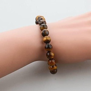 Tiger Eye Yellow Crystal Healing Stone Bracelet (Pack of 1)