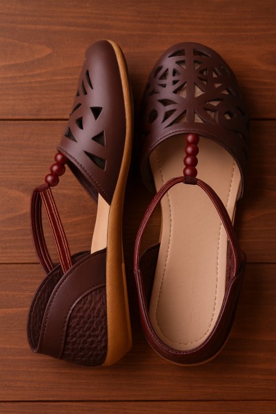 Women’s-Stylish-Dark-Brown-Flat-Sandals-Brown-7-1