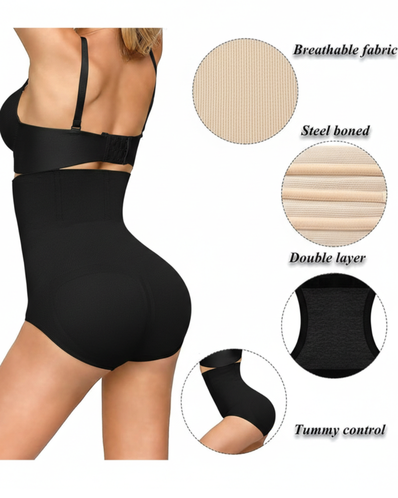 Women’s High-Waisted Tummy Control Shapewear Panties (Pack of 1)