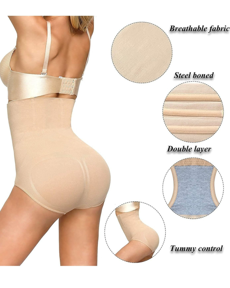 Women’s High-Waisted Tummy Control Shapewear Panties (Pack of 1)
