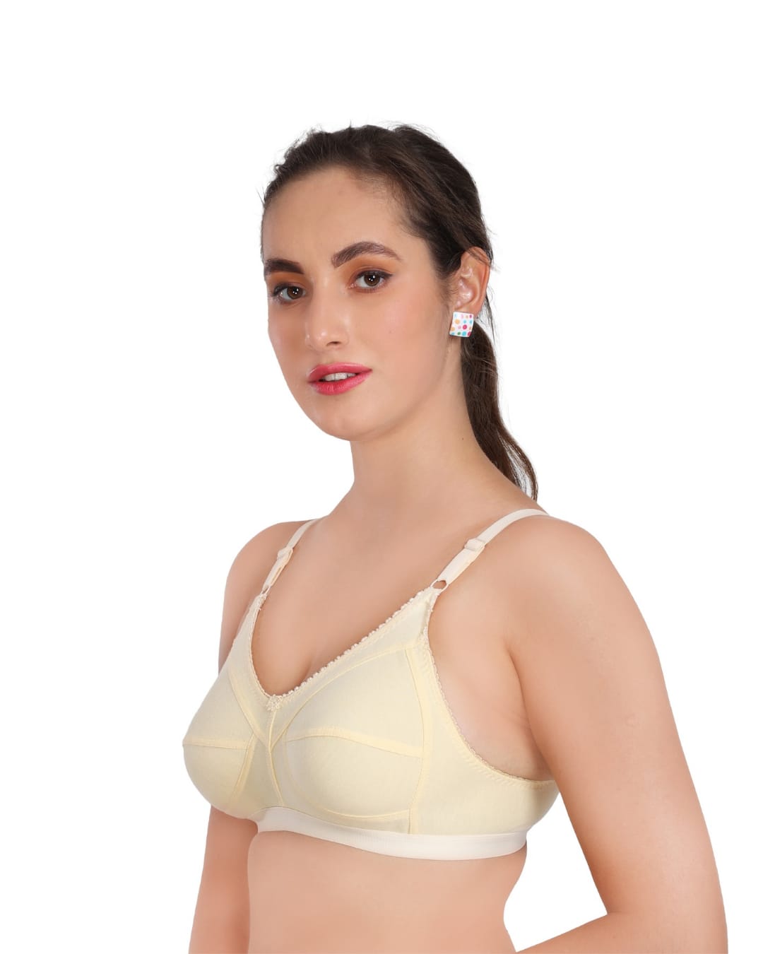 Akakee, Women's Cotton Blend Non Padded Bra (Pack of 3)