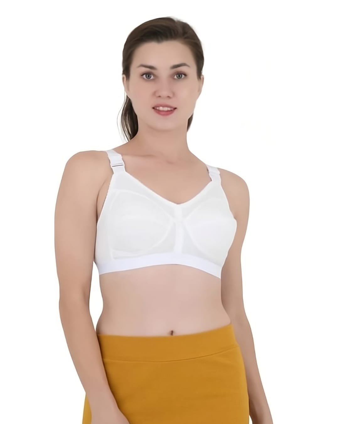 Akakee premium white coloured bra (Pack of 1)