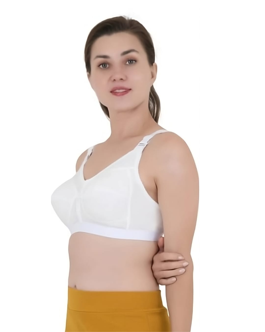 Akakee premium white coloured bra (Pack of 1)