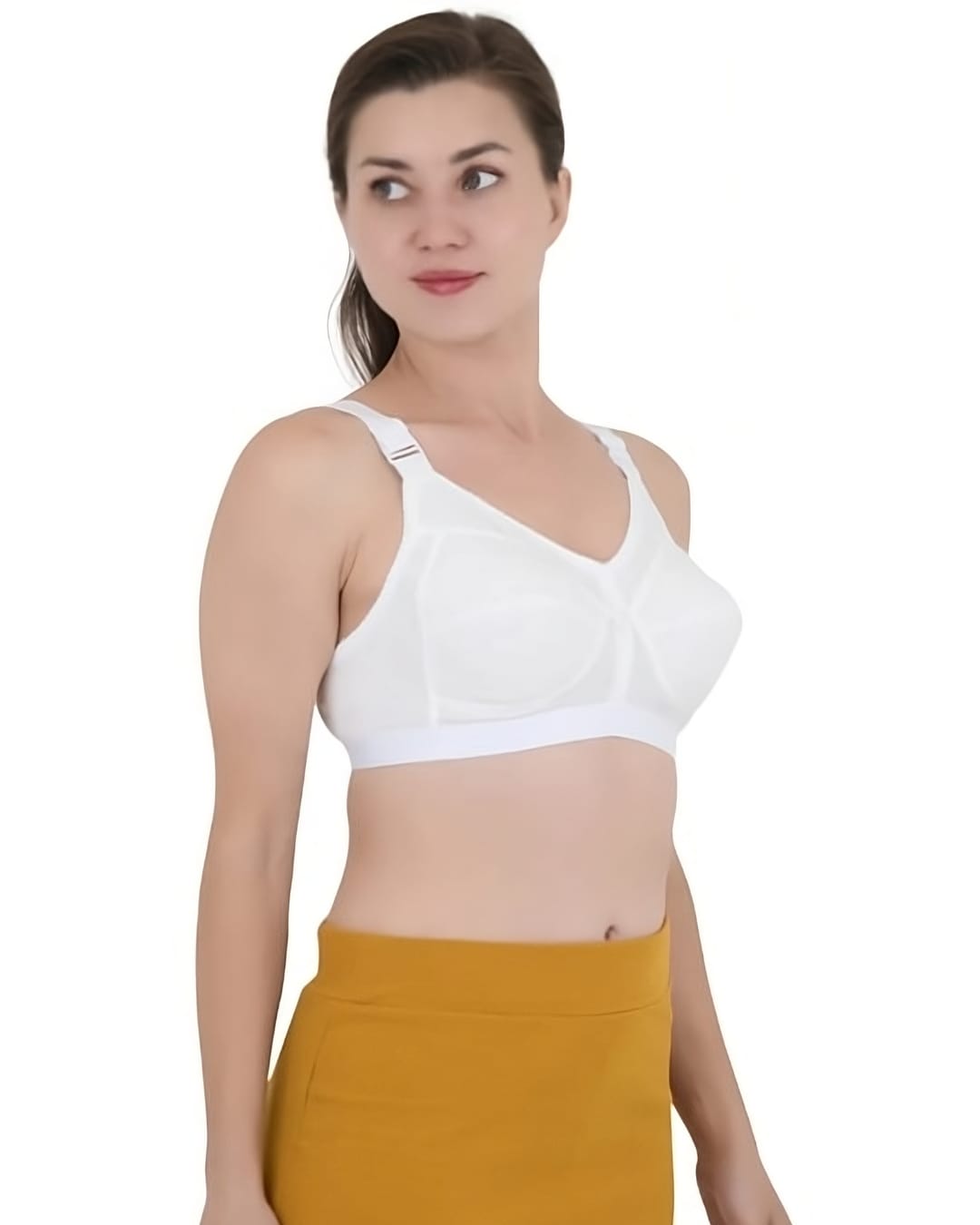 Akakee premium white coloured bra (Pack of 1)