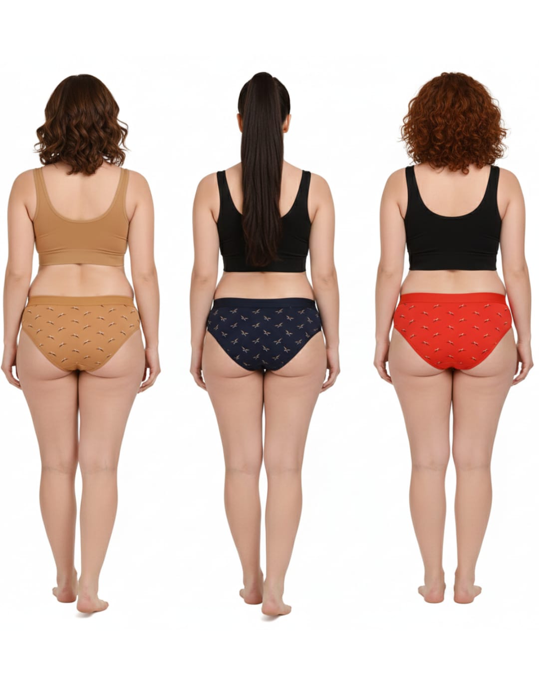 Akakee Printed Cotton Hipstar For Women (Pack of 3)