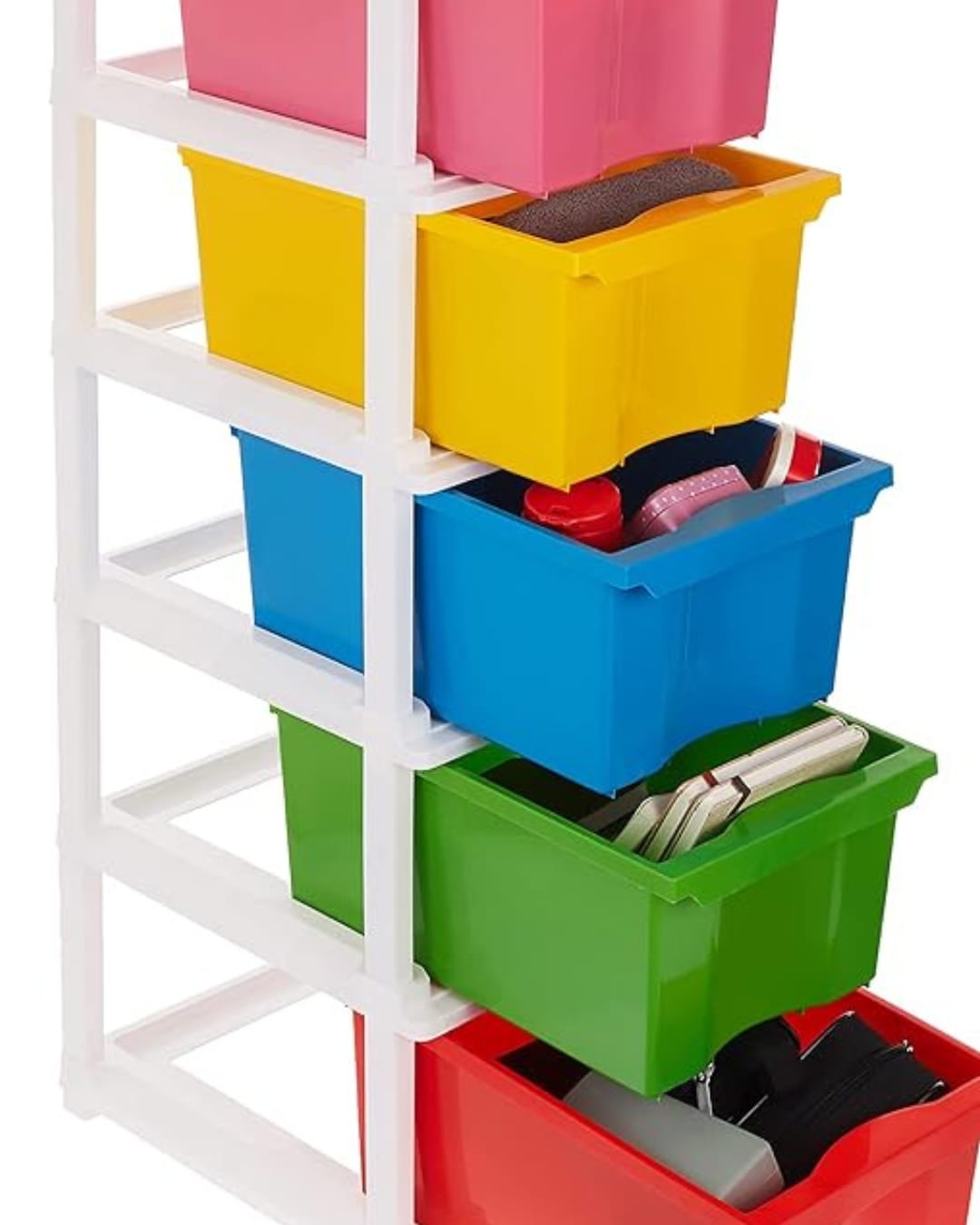 5-Layer Plastic Modular Drawer Storage System (Pack of 1)