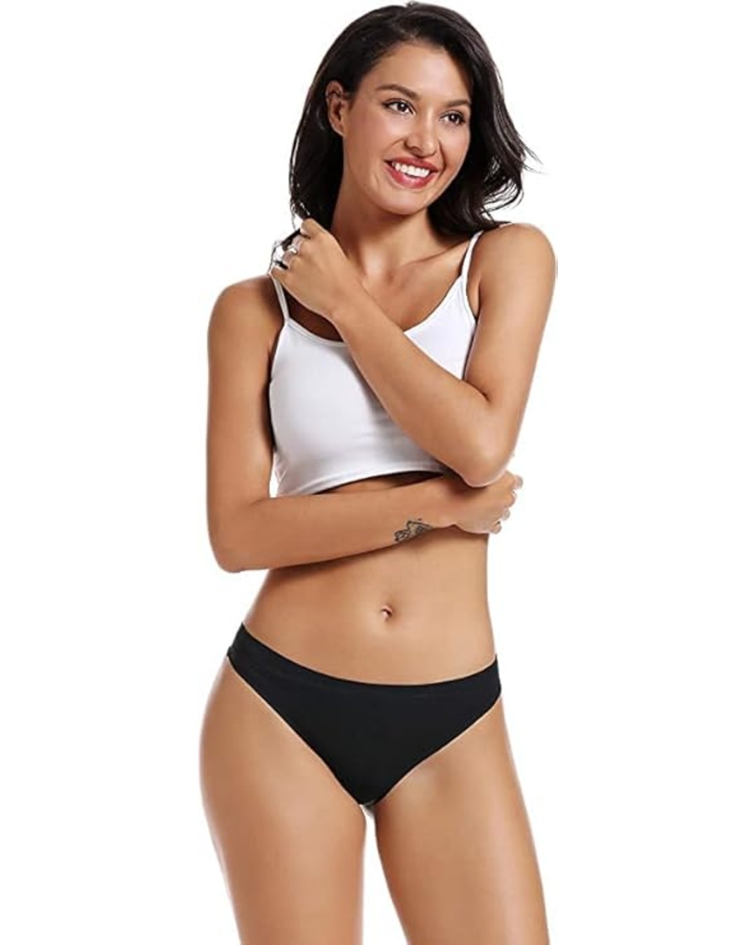 Smileai Fashion Cotton Thong Low Waist Innerwear / Panty for Women and Girls (Pack of 1)