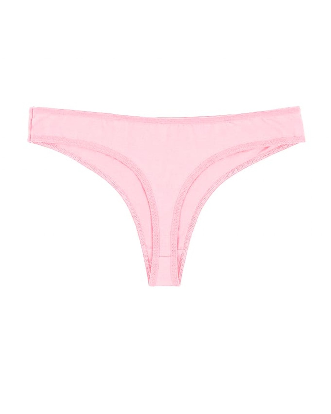 Smileai Fashion Cotton Light Pink Thong Low Waist Innerwear / Panty for Women and Girls (Pack of 1)