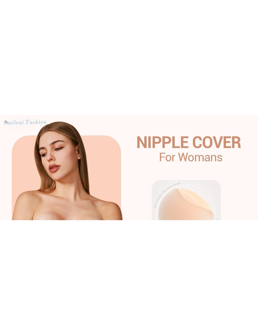 Premium Reusable Nipple Cover Adhesive Sticker Pasties Silicon Pads (Pair of 1)
