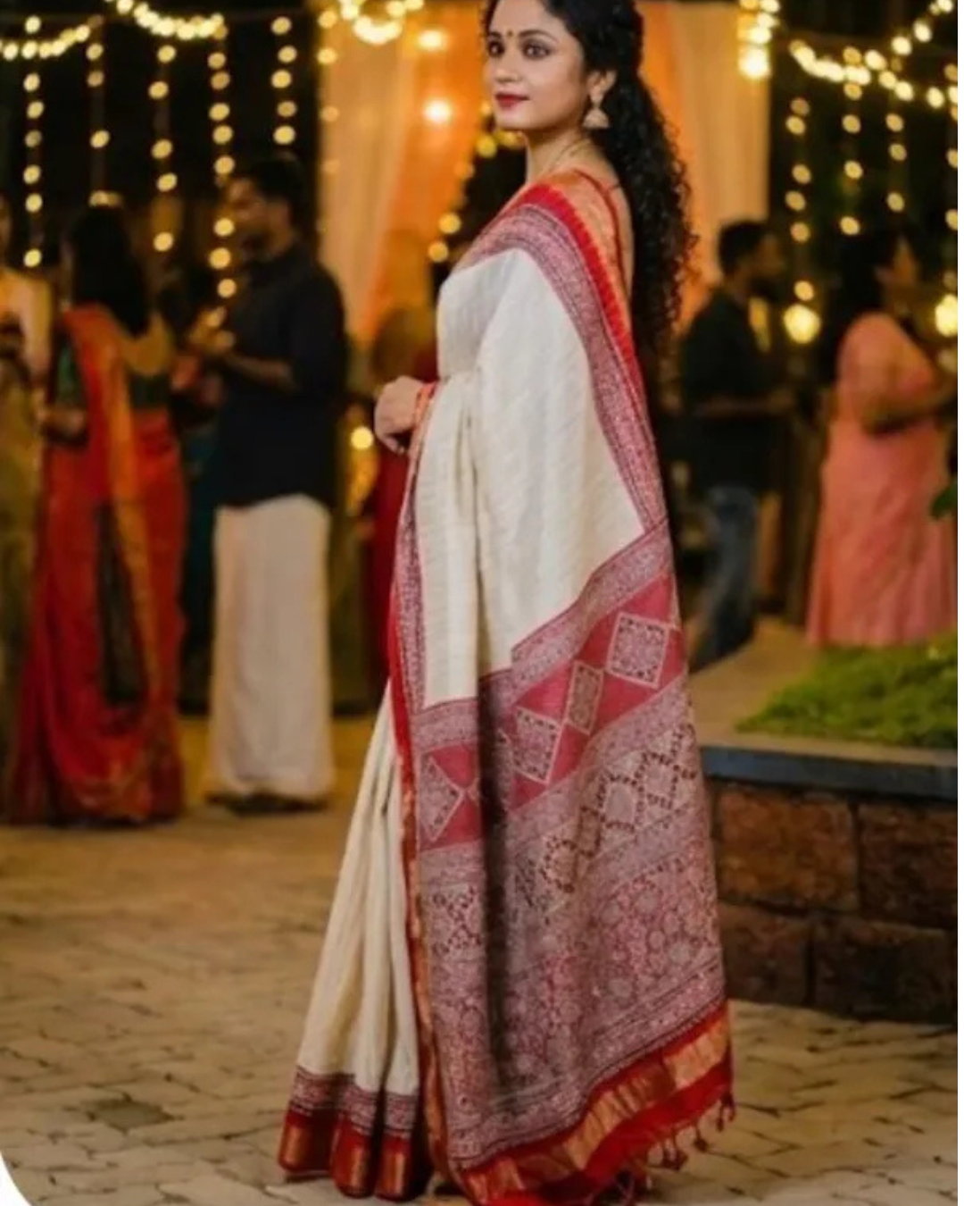 Women's Premium Jute Silk Saree with Unstitched BP (Pack of 1)