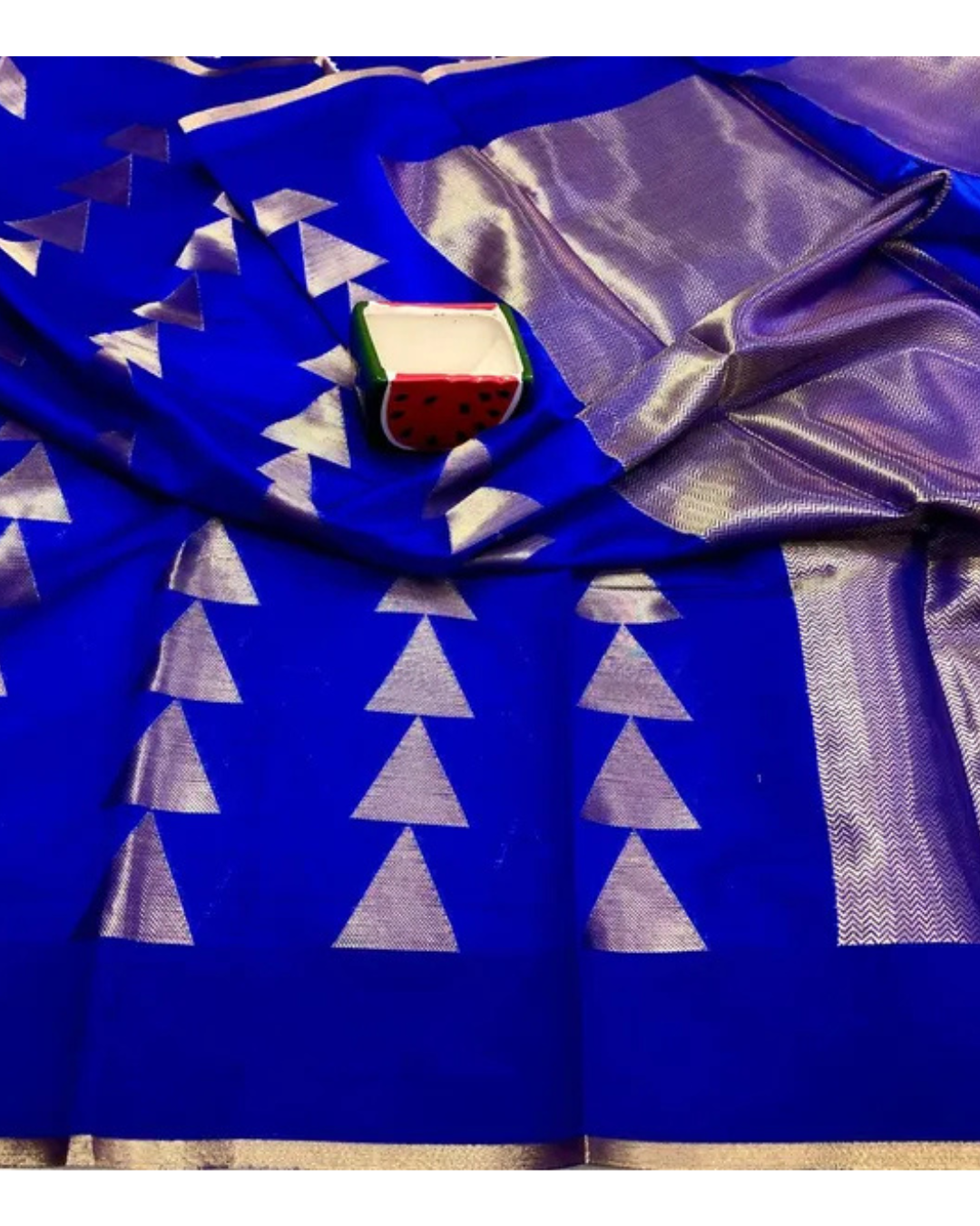 Royal Blue Premium Banarasi Silk Saree for Women (Pack of 1)