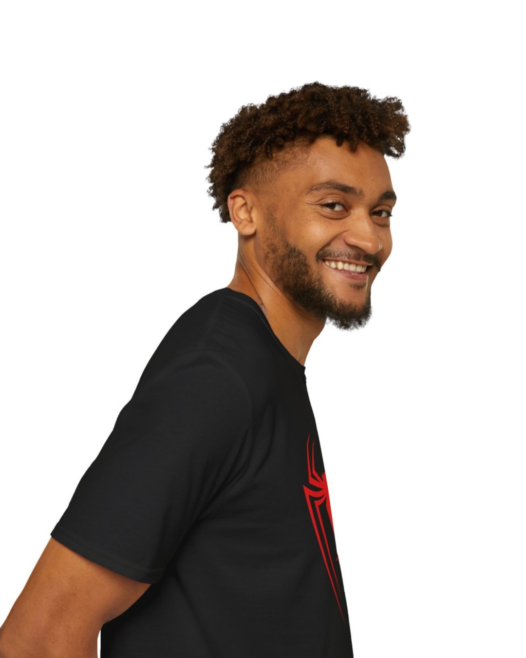 Men’s Red Spider Graphic T-Shirt – Minimalist Superhero Emblem Streetwear – Premium Cotton Tee (Pack of 1)