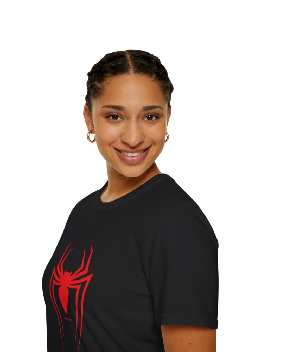 Women’s Red Spider Graphic T-Shirt – Minimalist Superhero Emblem Streetwear – Premium Cotton Tee (Pack of 1)