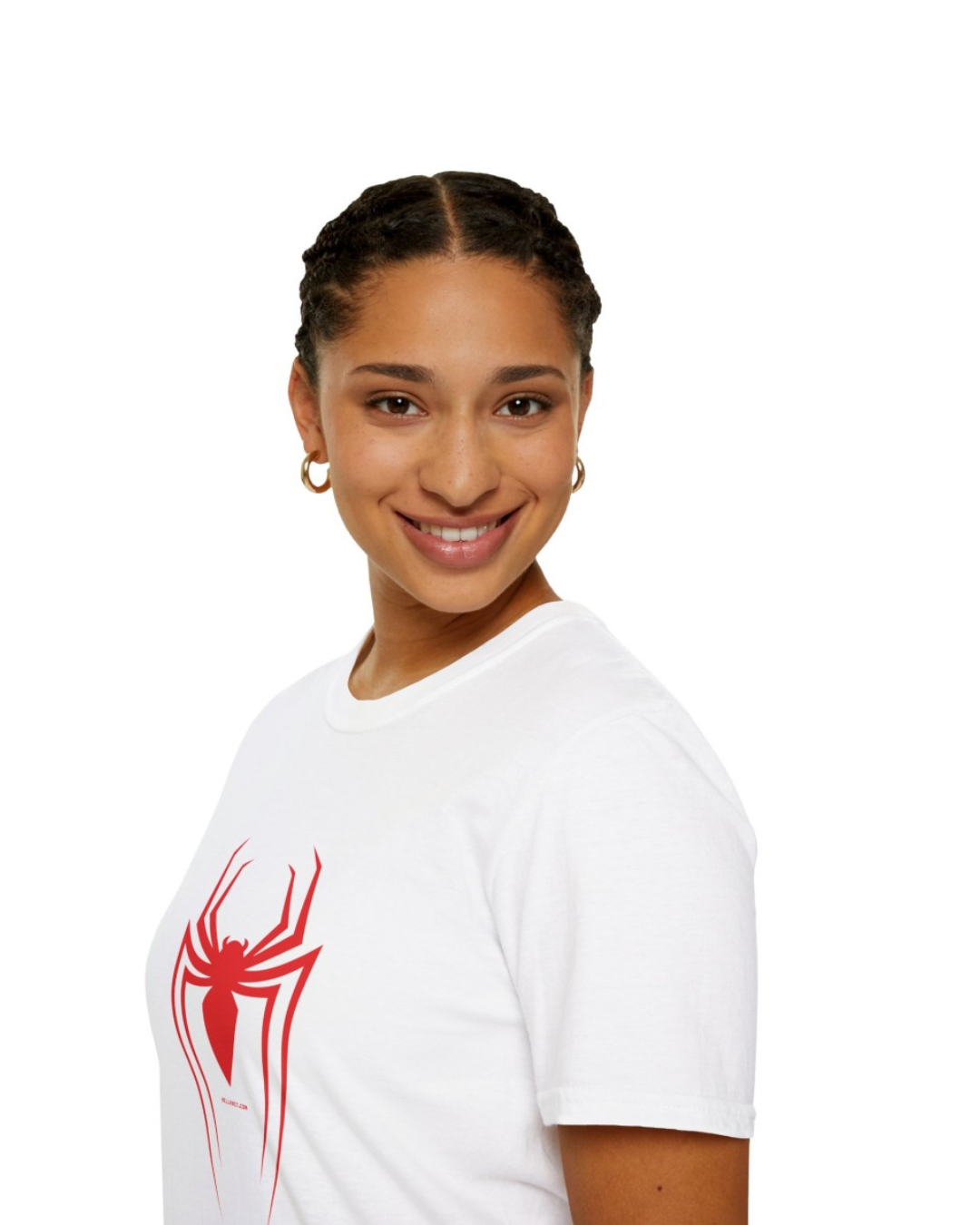 Women’s Red Spider Graphic T-Shirt – Minimalist Superhero Emblem Streetwear – Premium Cotton Tee (Pack of 1)