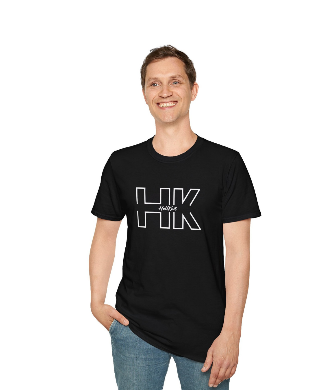 HELLKnit HK Graphic Unisex White Streetwear T-Shirt(Pack of 1)