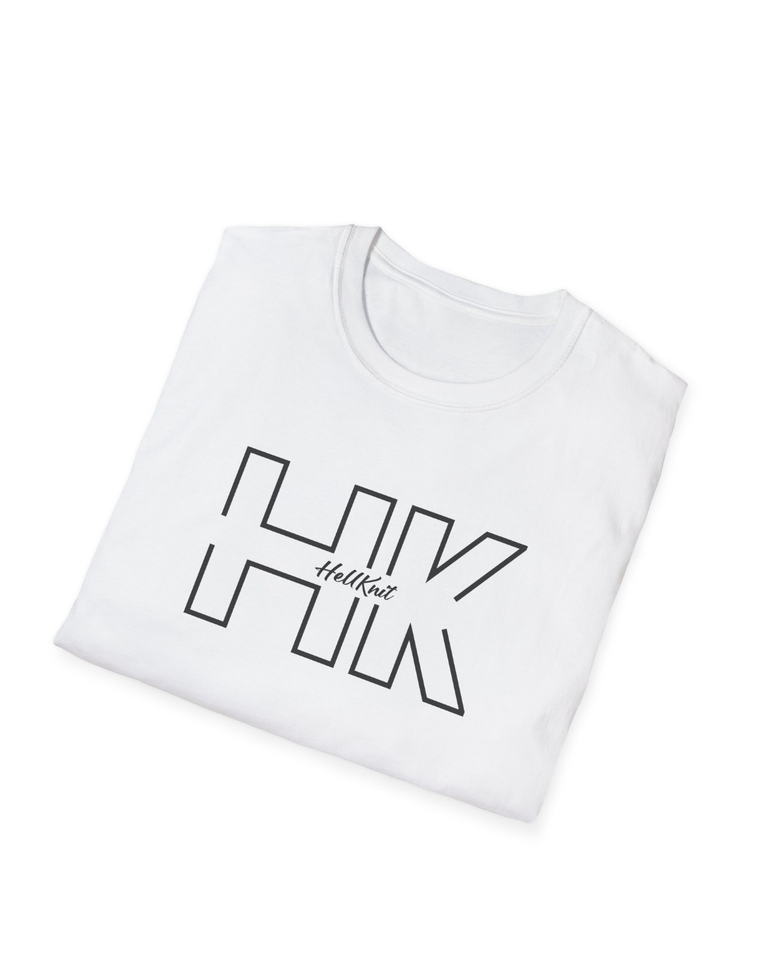 HELLKnit HK Graphic Unisex White Streetwear T-Shirt(Pack of 1)