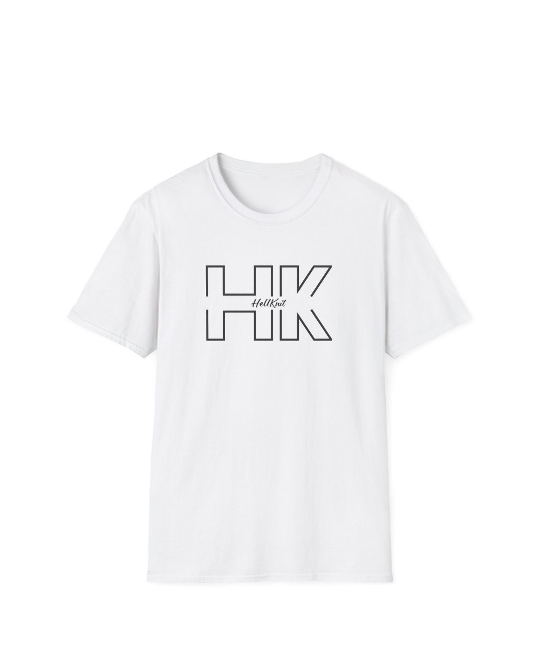HELLKnit HK Graphic Unisex White Streetwear T-Shirt(Pack of 1)
