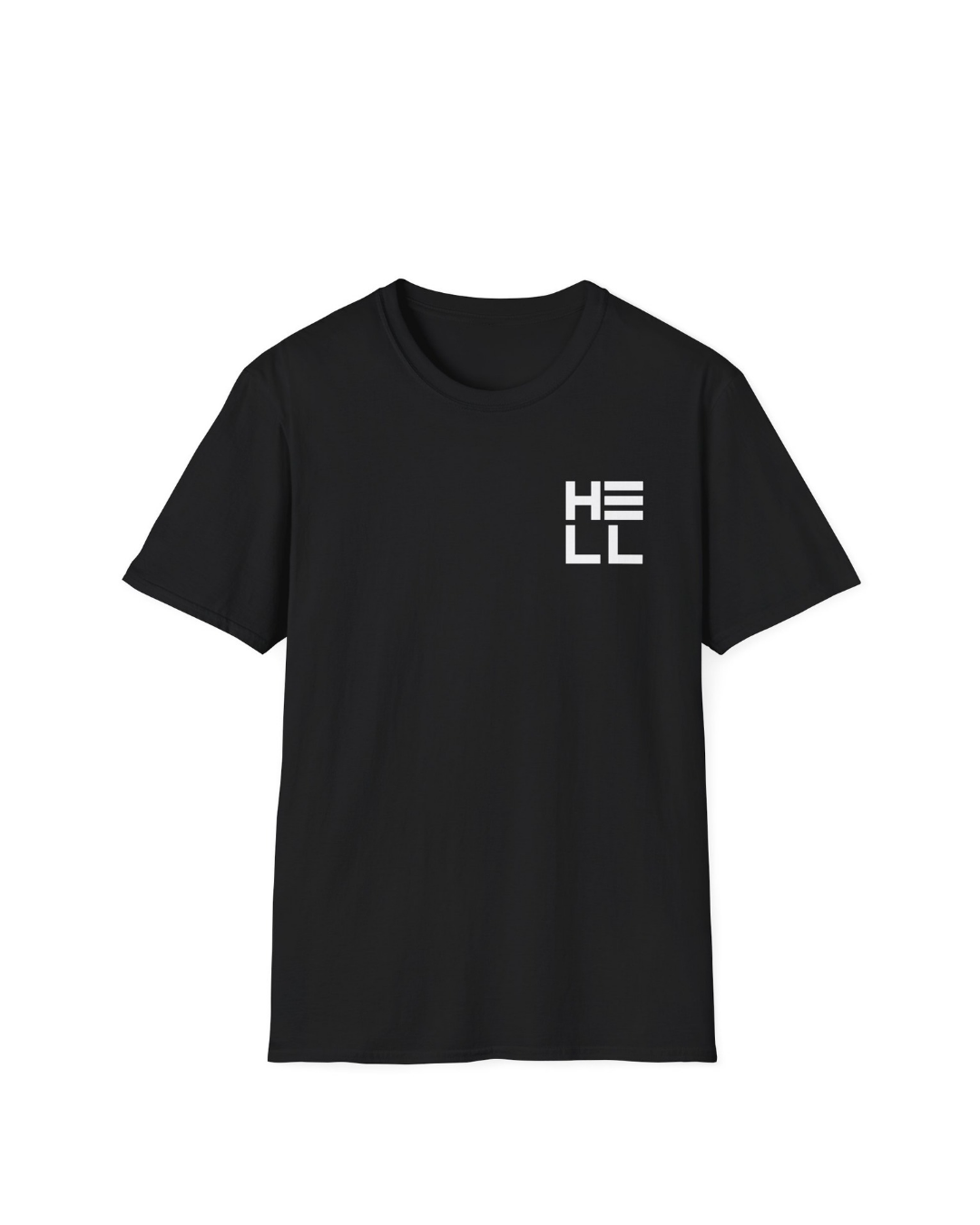 HELLKnit HE LL Unisex Graphic Black Streetwear T-Shirt(Pack of 1)