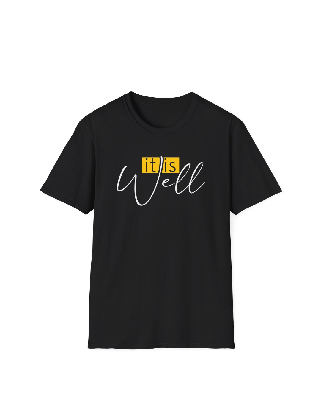 HELLKnit “It Is Well” Unisex Graphic White T-Shirt(Pack of 1)