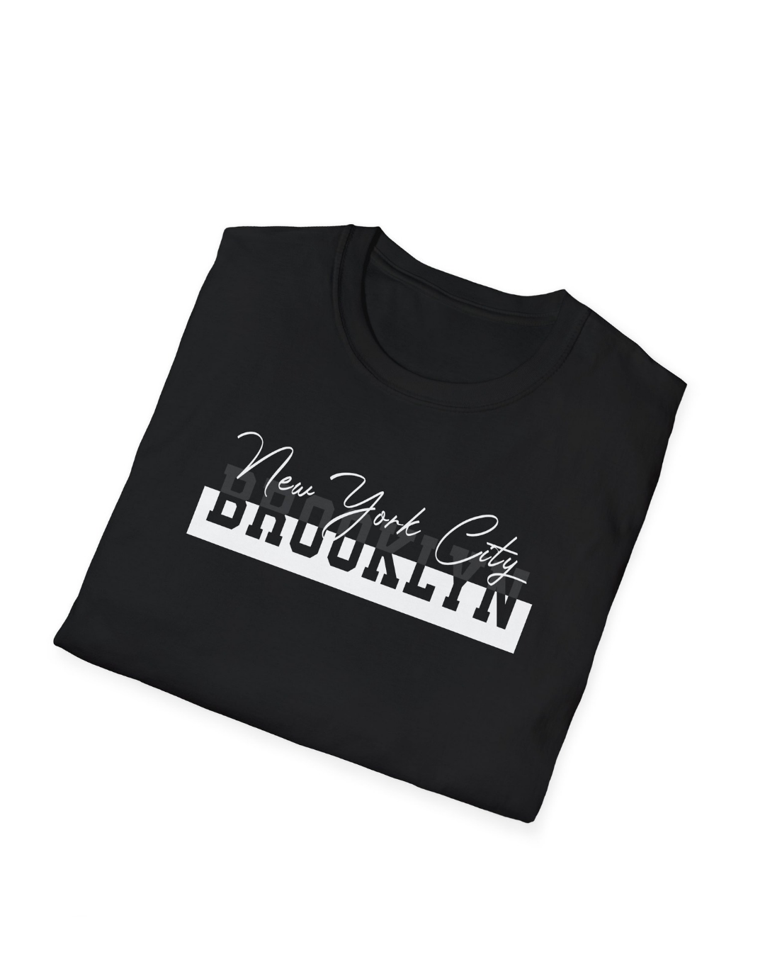 HELLKnit Brooklyn New York City Unisex Graphic White T-Shirt(Pack of 1)