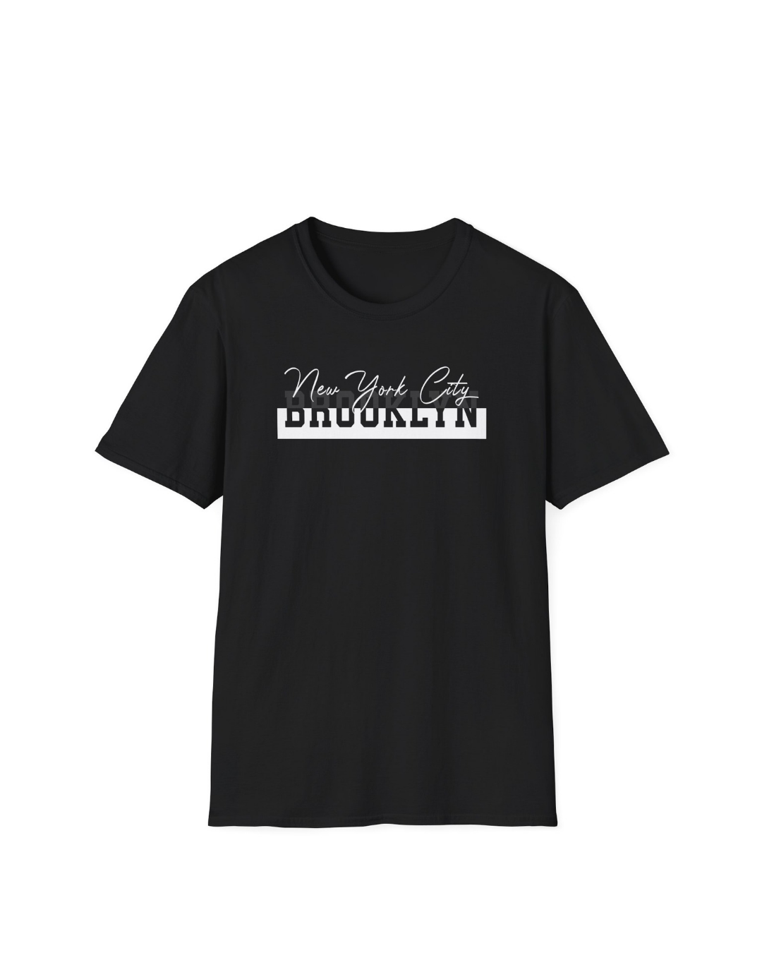 HELLKnit Brooklyn New York City Unisex Graphic White T-Shirt(Pack of 1)