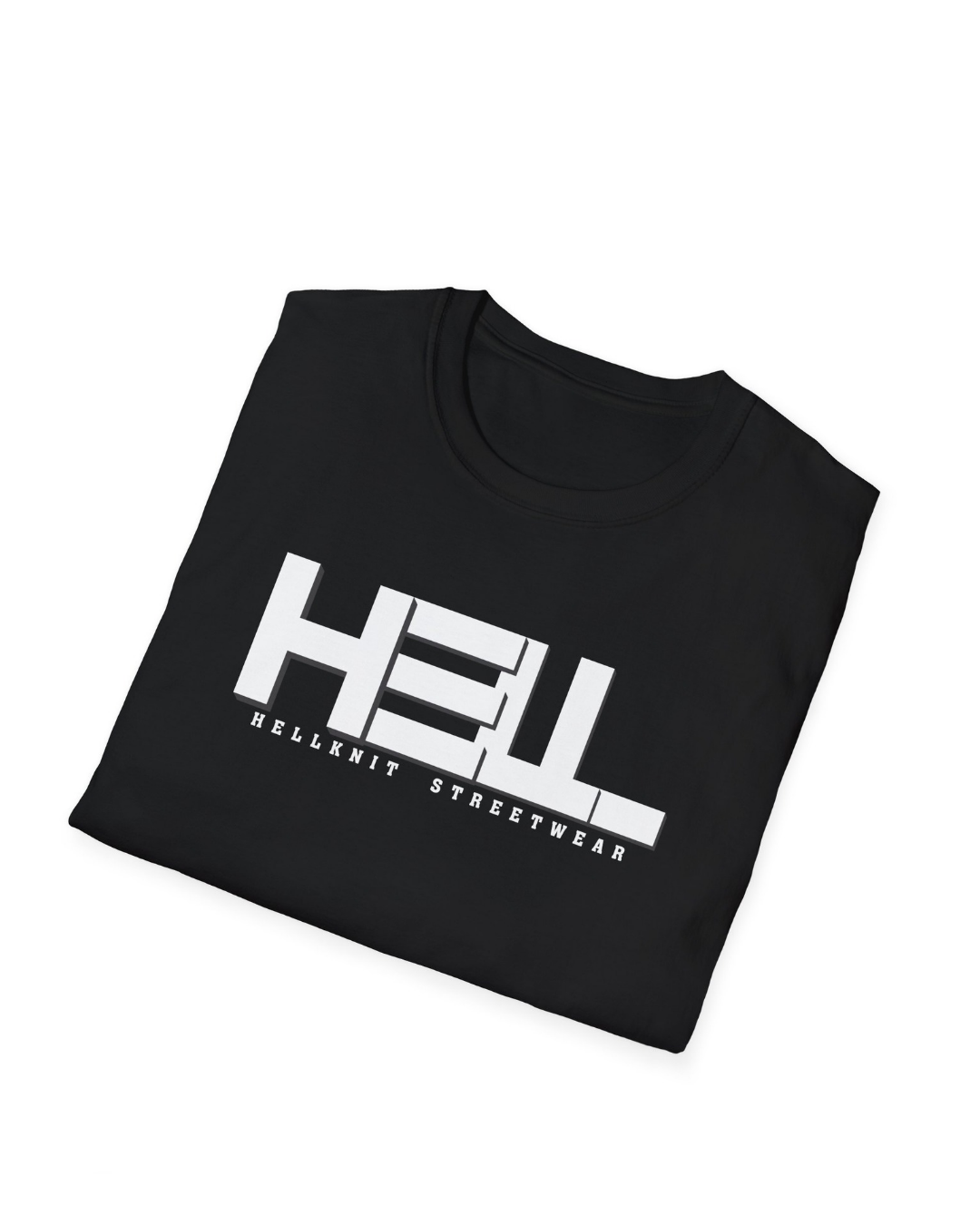 HELLKnit Unisex Urban Black Graphic Tee(Pack of 1)