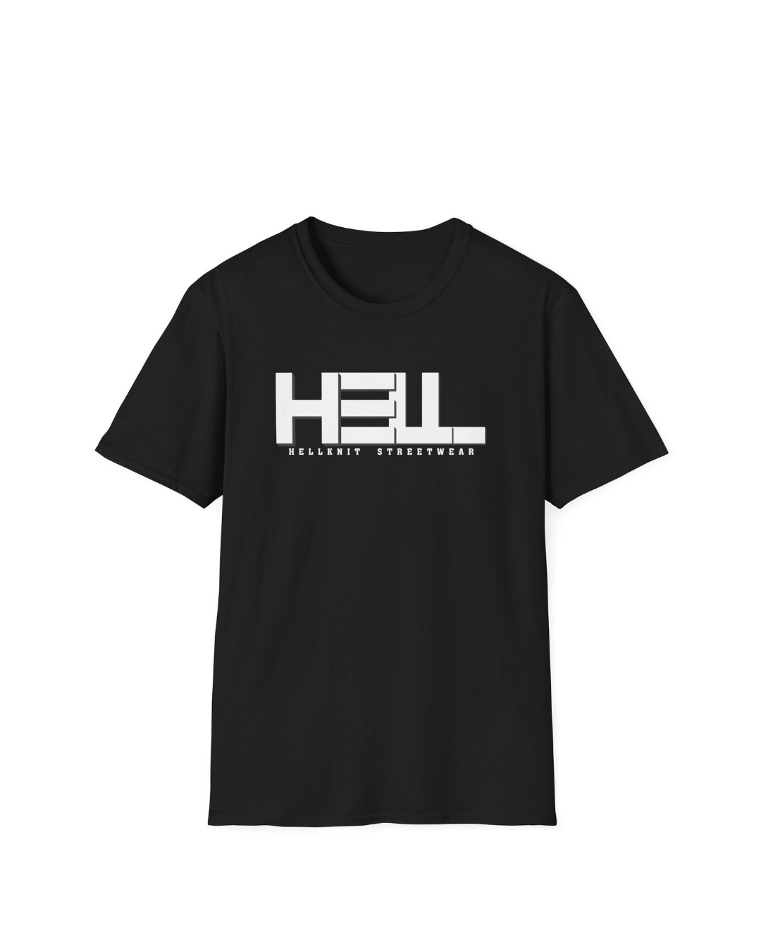 HELLKnit Unisex Urban Black Graphic Tee(Pack of 1)
