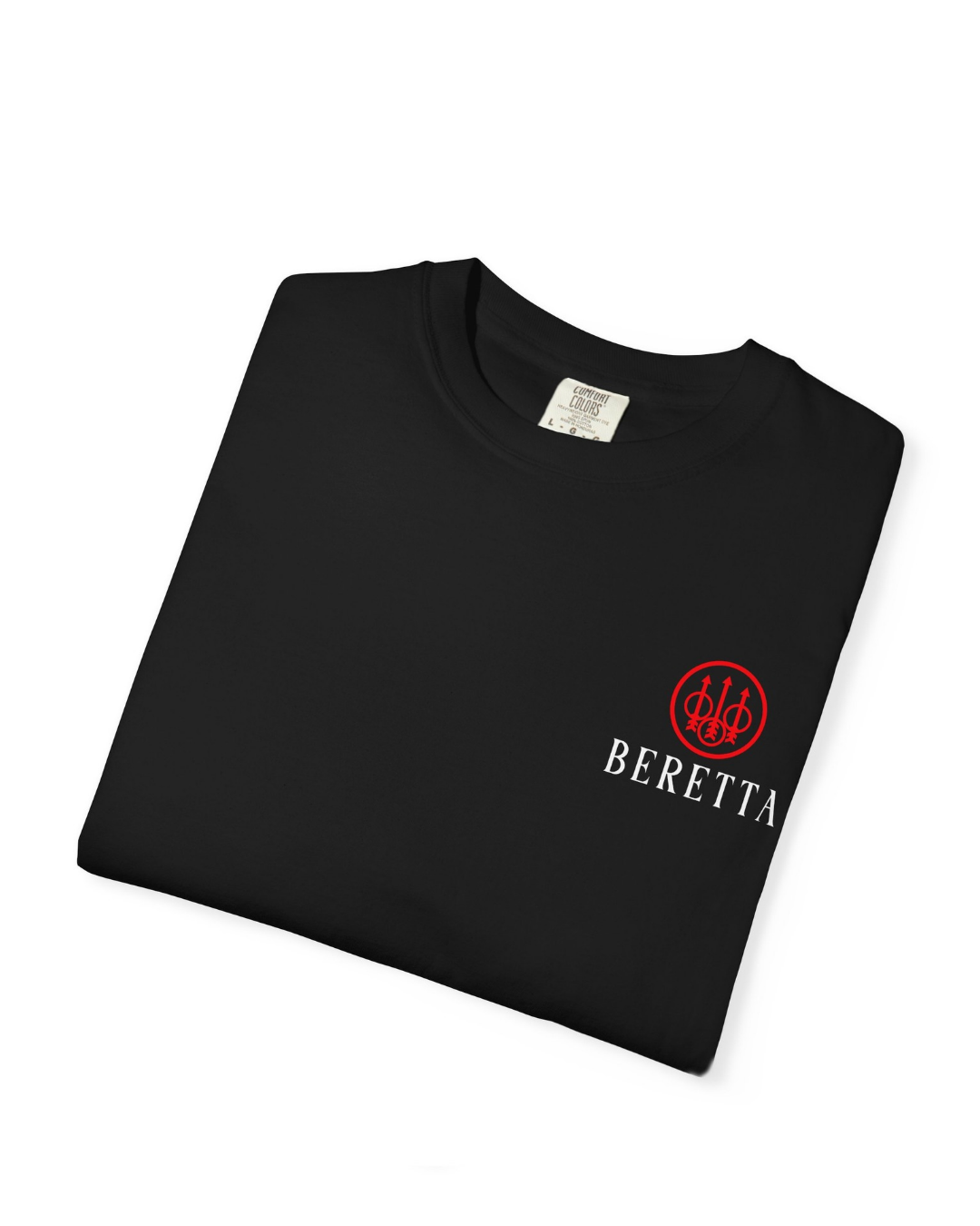 Beretta Trident Logo Classic Black Cotton Unisex T-Shirt