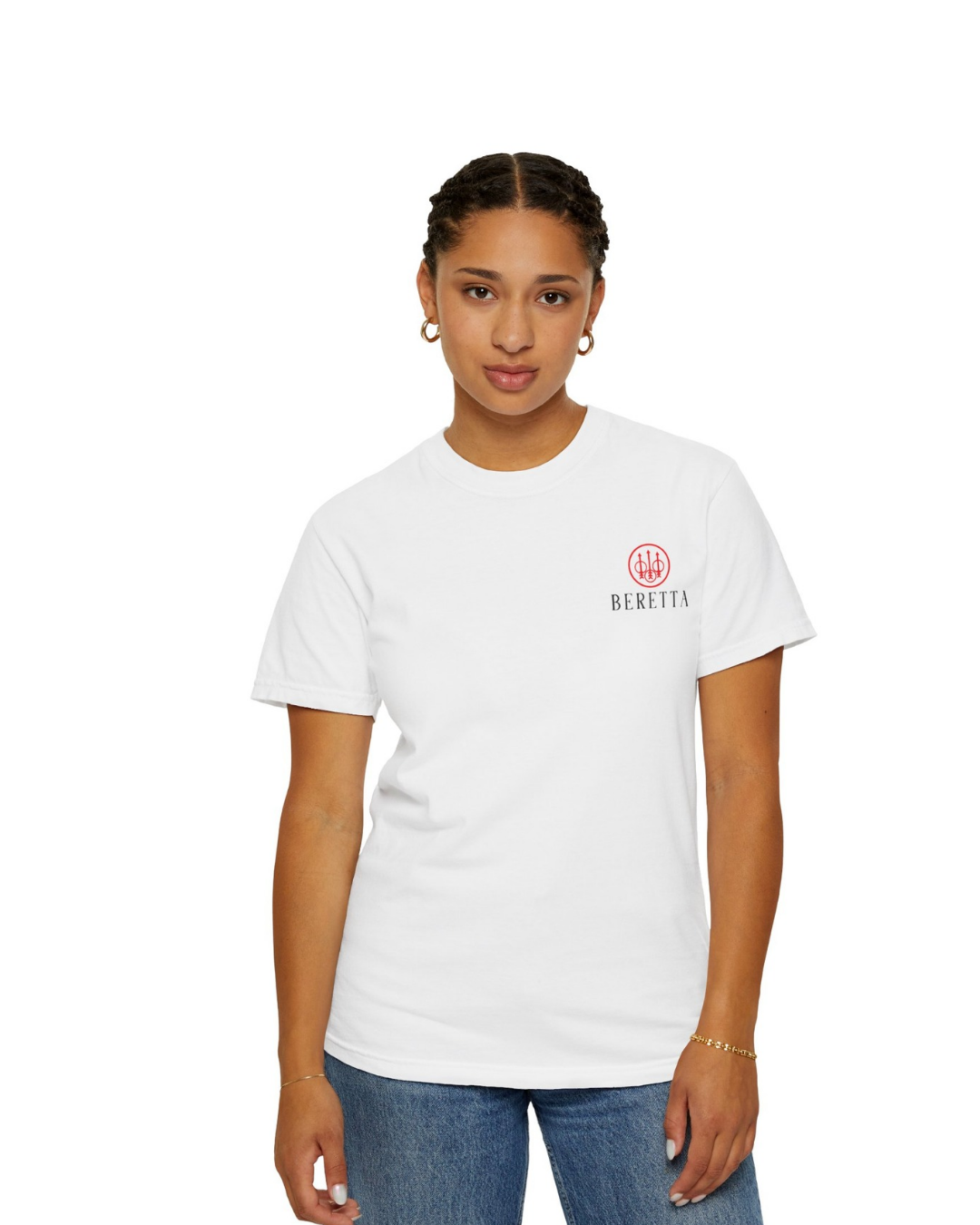 Beretta Trident Logo Classic Black Cotton Unisex T-Shirt